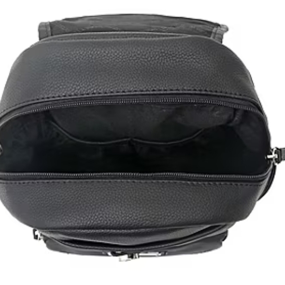 Rosetti Black Leather Backpack - Picture 6 of 7